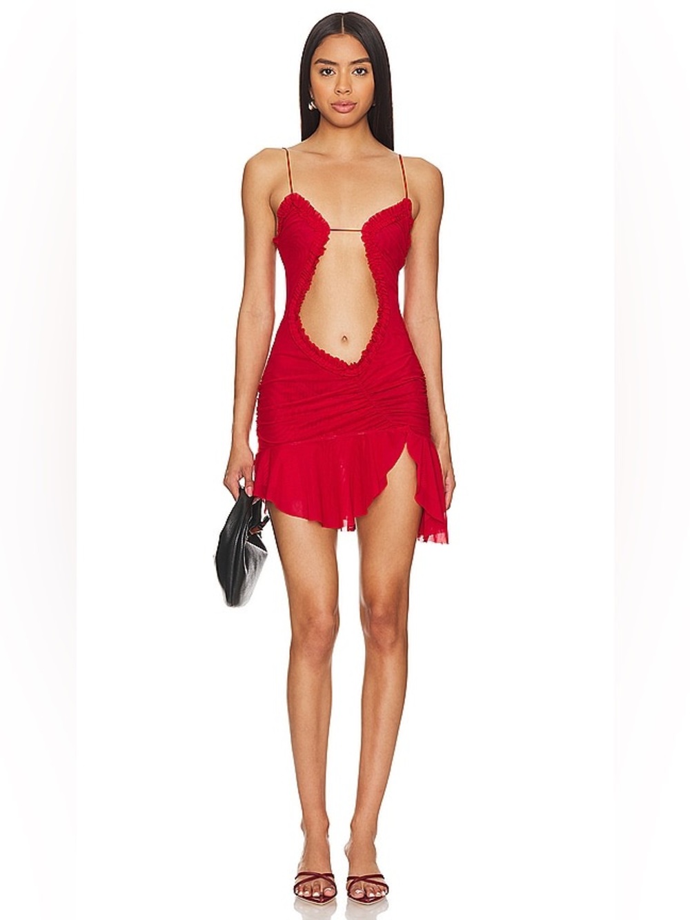 NEW Jaded London Red Mini Fatale Dress in Red Size 8
